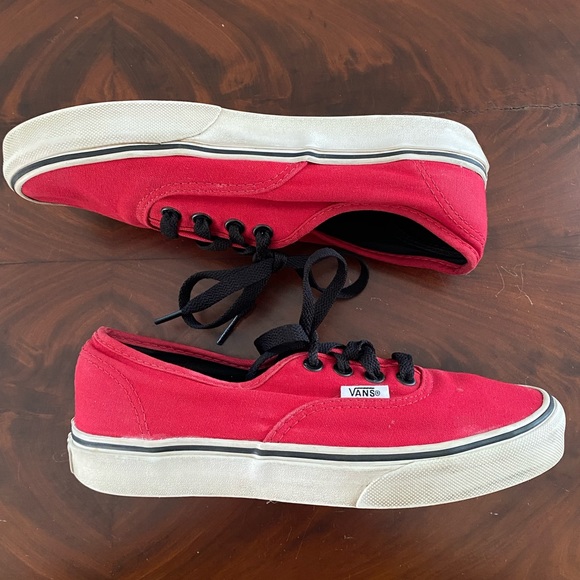 Vans Red Lace Up Shoes M 4.5 / W 6.0 - Picture 9 of 15